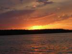 Фото Закат на озере Волго