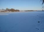 Река Ольшанка зимой