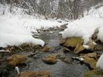 Фото горная речка Кукраук зимой