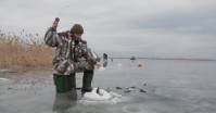 Рыбалка на Волге в Астрахани зимой